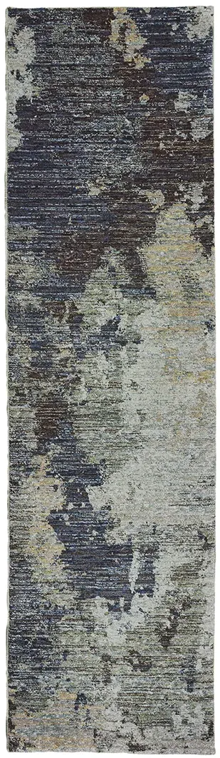 Evolution 2'3" x 8' Navy Rug