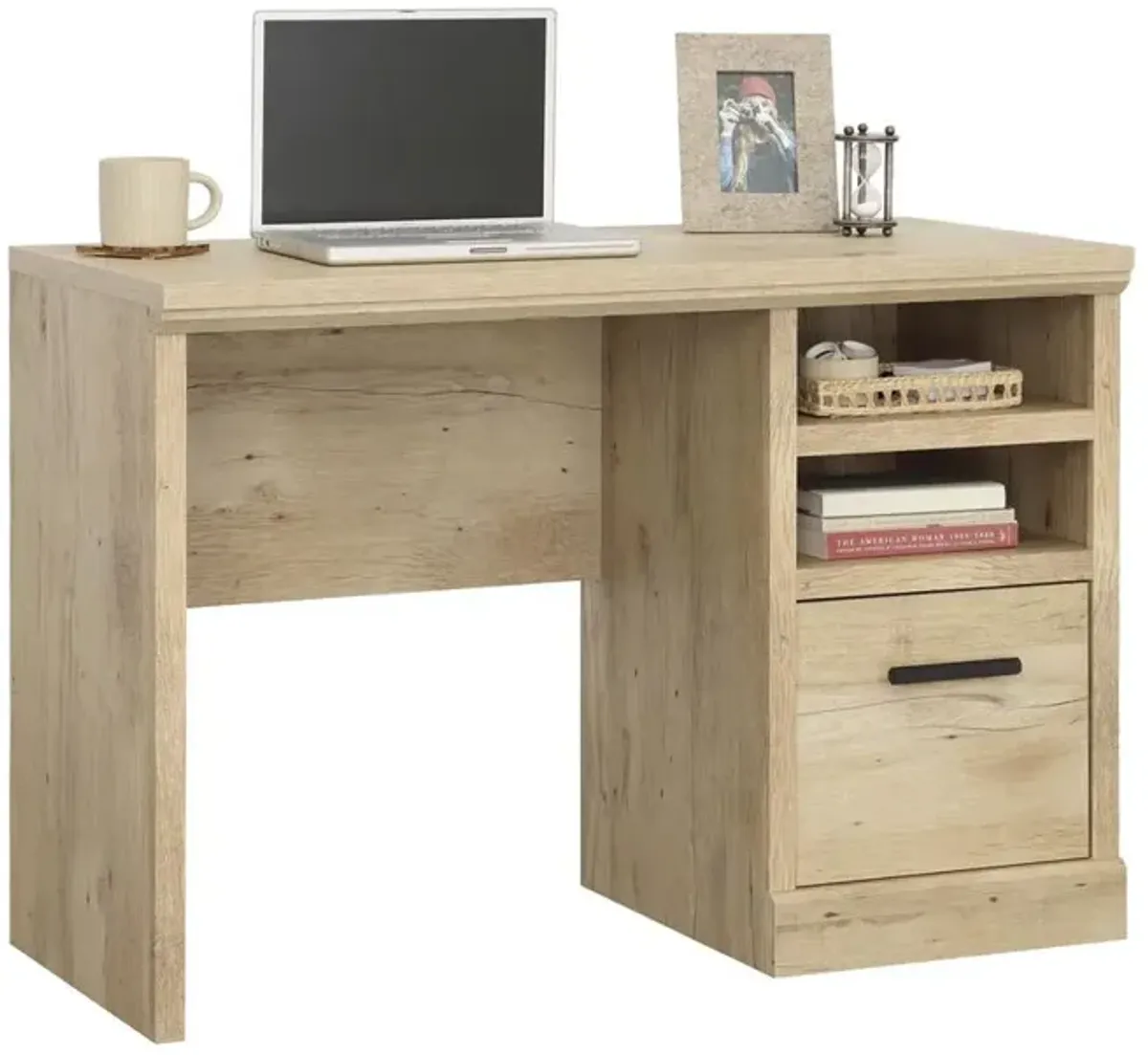 Sauder Aspen Post Single Ped Desk Pmo