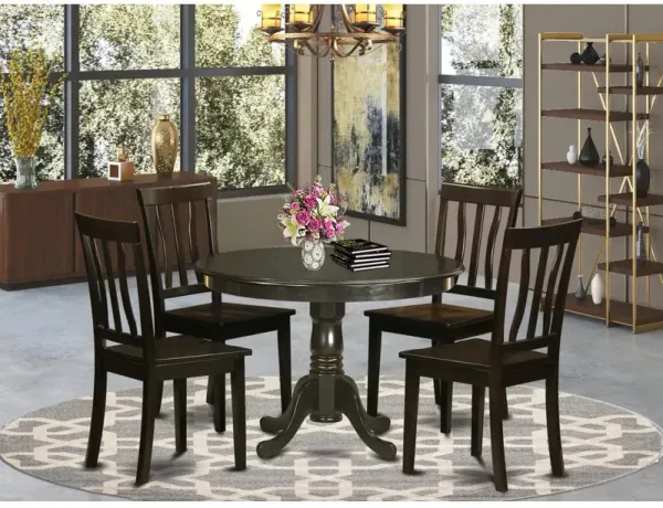 East West Furniture 5  Pc  Kitchen  Table  set-  Table  and  4  dinette  Chairs.