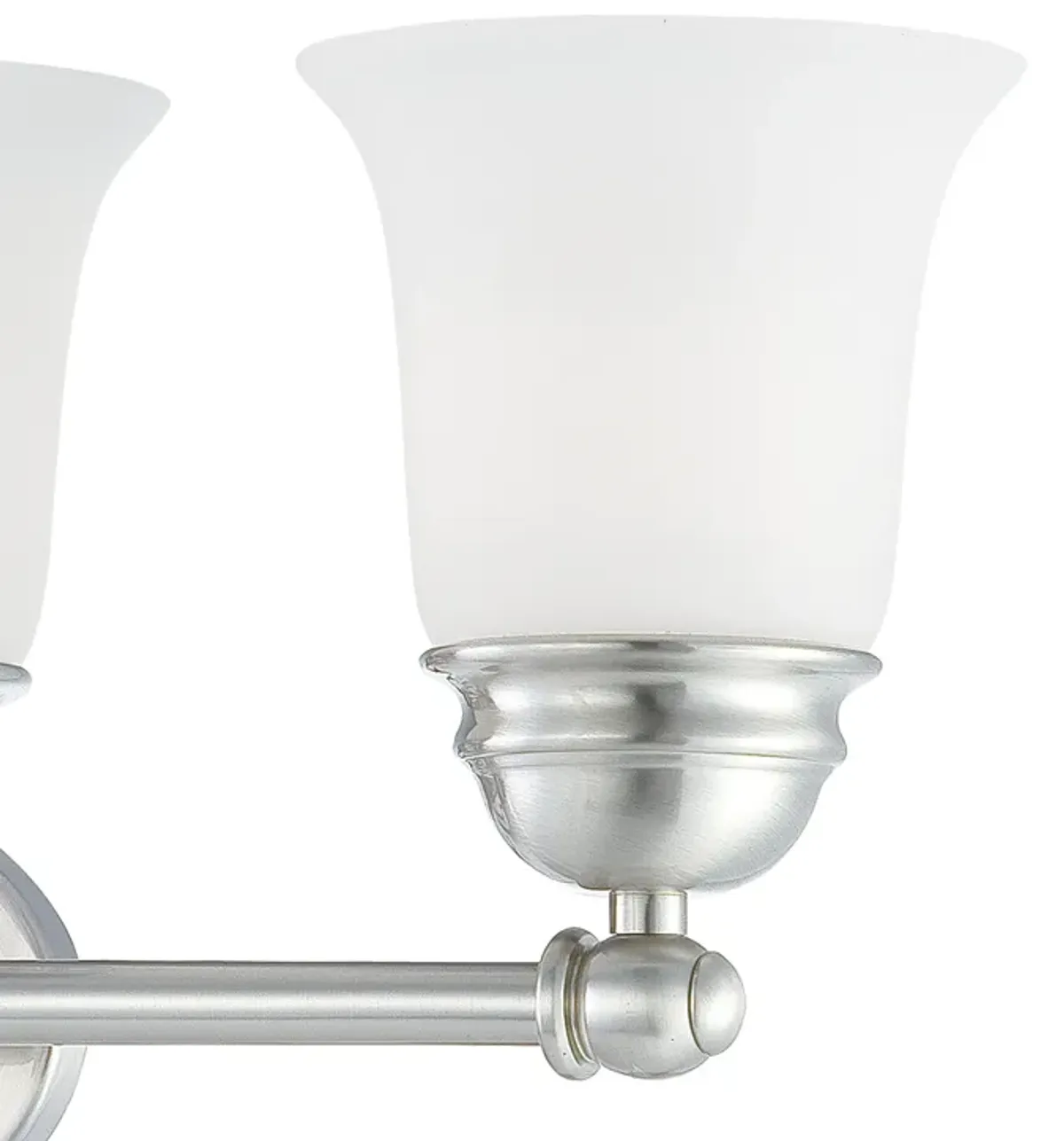 Bella 24.5'' Wide 4-Light Nickel Vanity Light