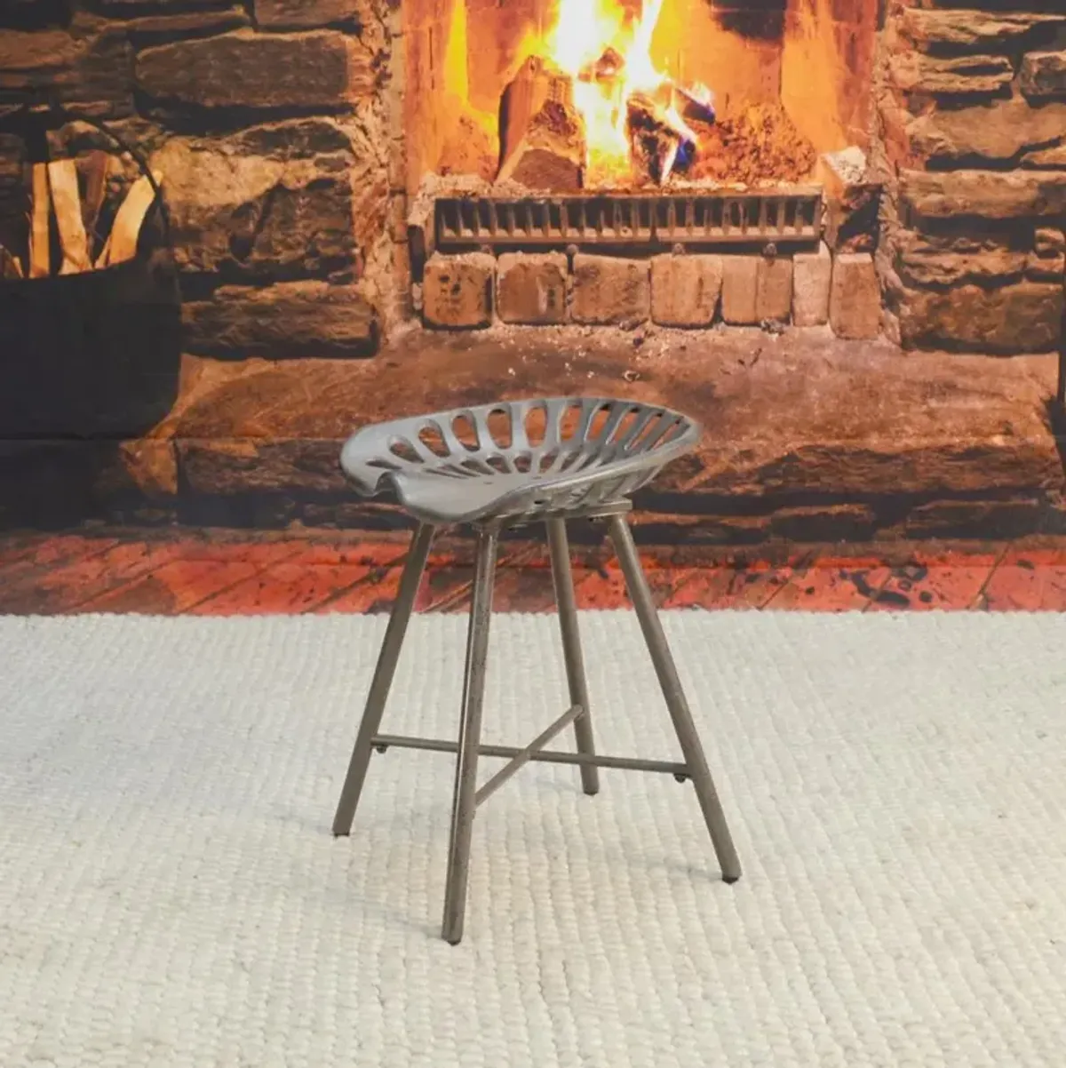 Carolina Living Jace Tractor Seat Stool - Industrial