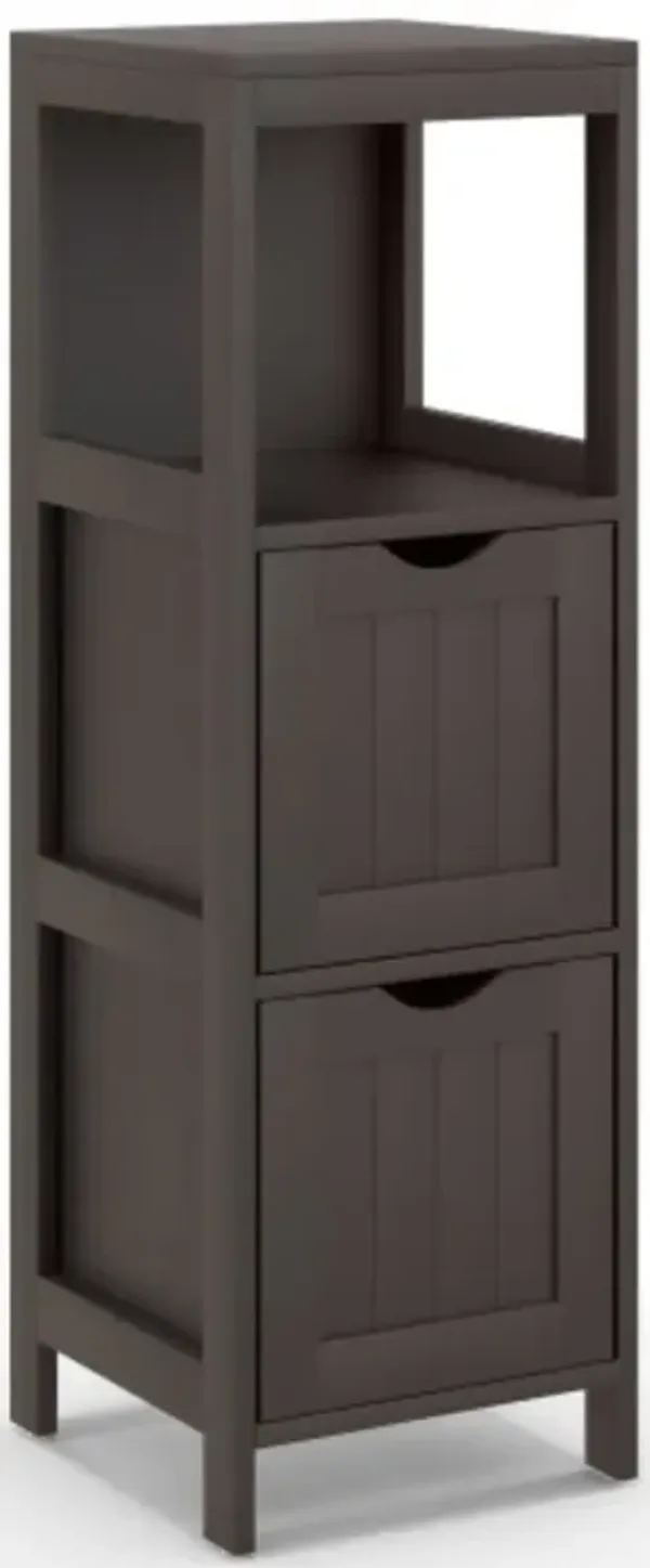 Wooden Bathroom Floor Cabinet with Removable Drawers