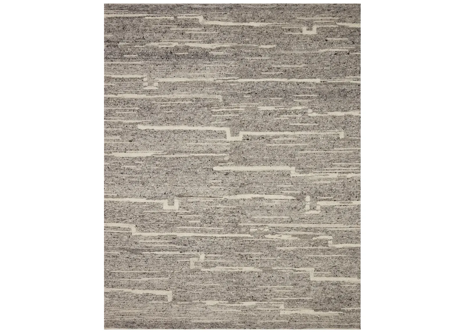 Rayan RAY03 Charcoal/Ivory 7'9" x 9'9" Rug