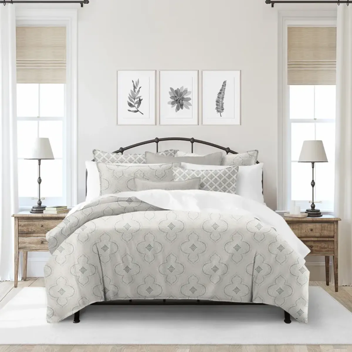 6ix Tailors Fine Linens Shiloh Linen Coverlet Set