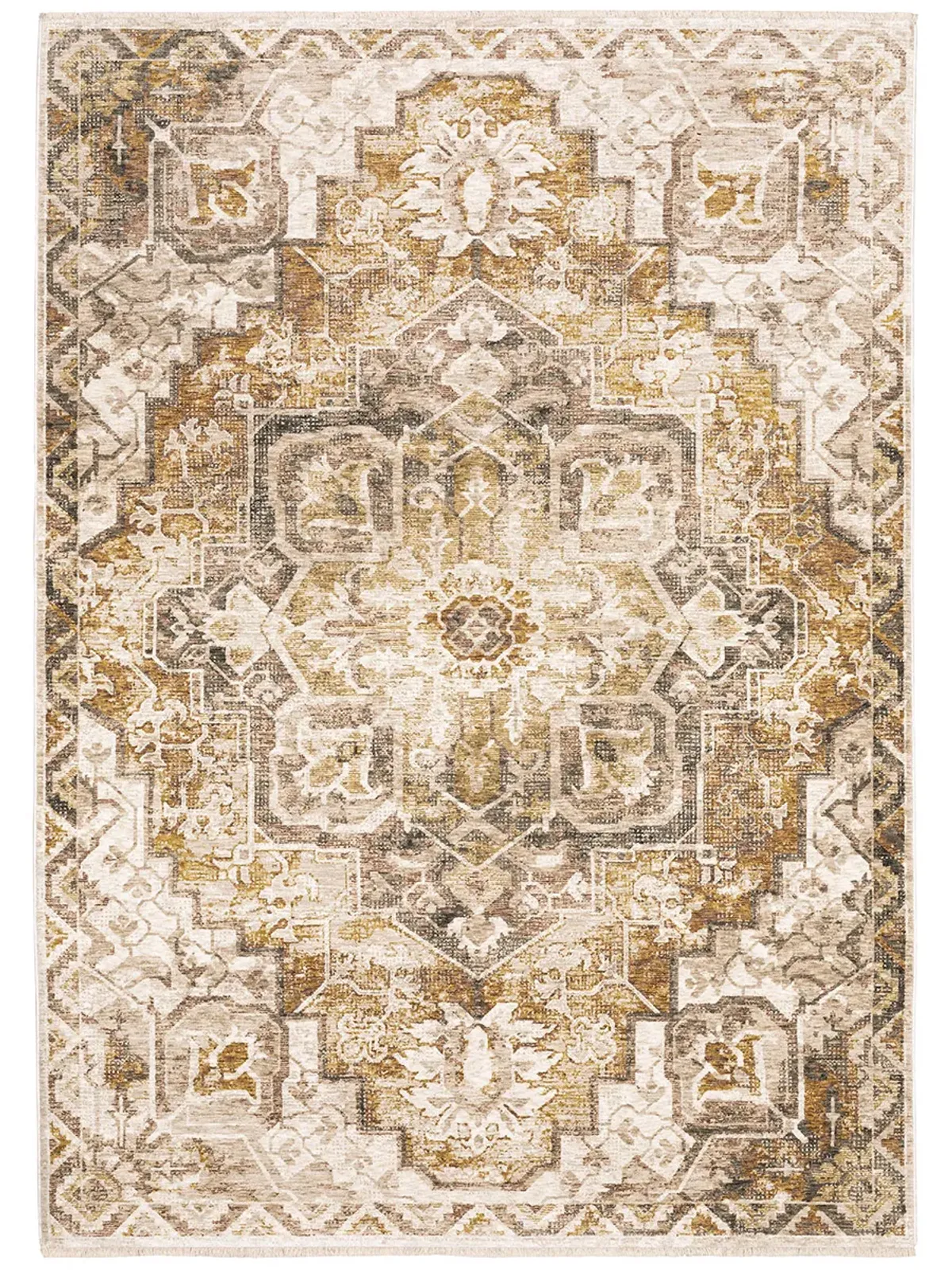 Maharaja 6'7" x 9'6" Gold Rug