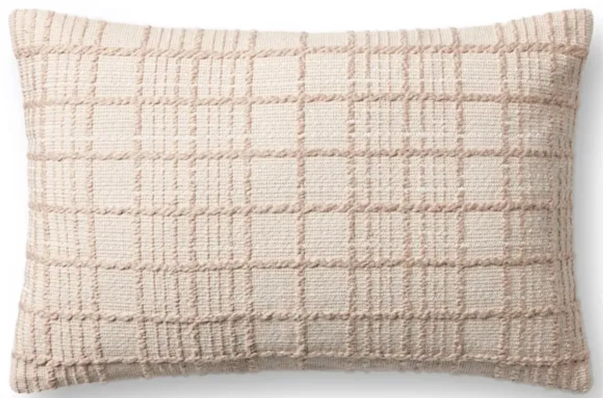Liv PMH0064 Beige 13''x21'' Down Pillow by Magnolia Home by Joanna Gaines x Loloi