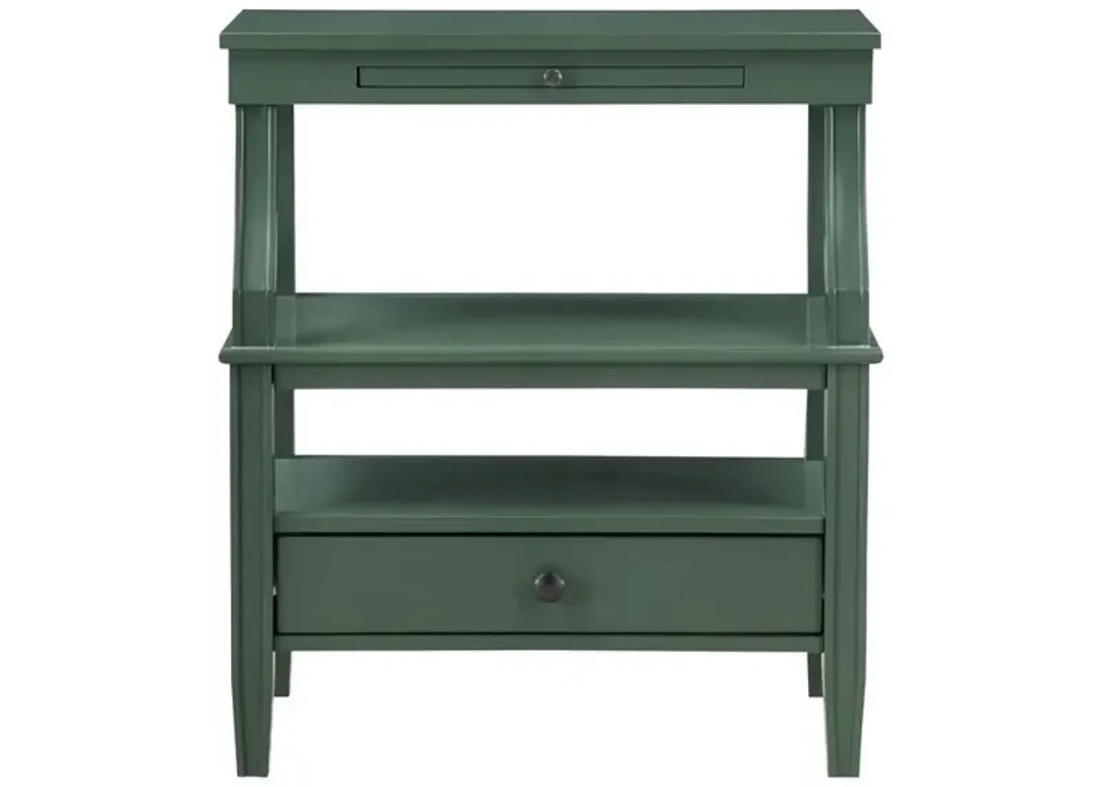 Newton Vintage Green Storage Nightstand