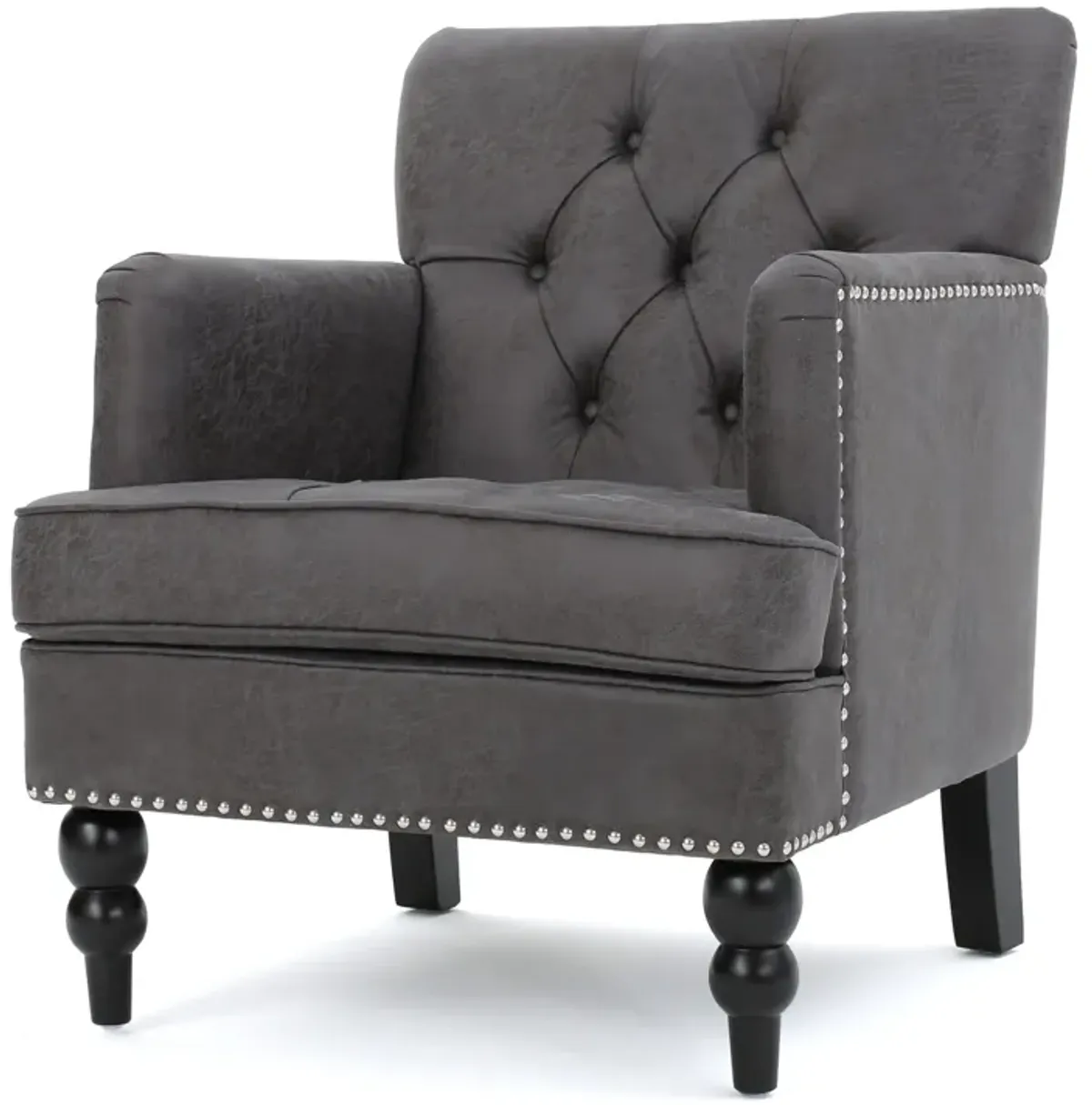 Merax Fabric Tufted Club Chair