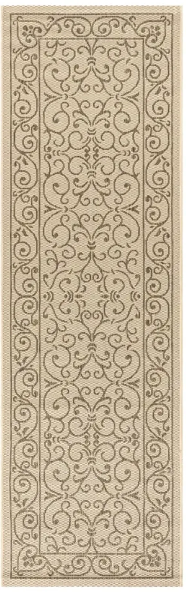 Charleston Vintage Filigree Textured Weave Indoor/Outdoor Area Rug