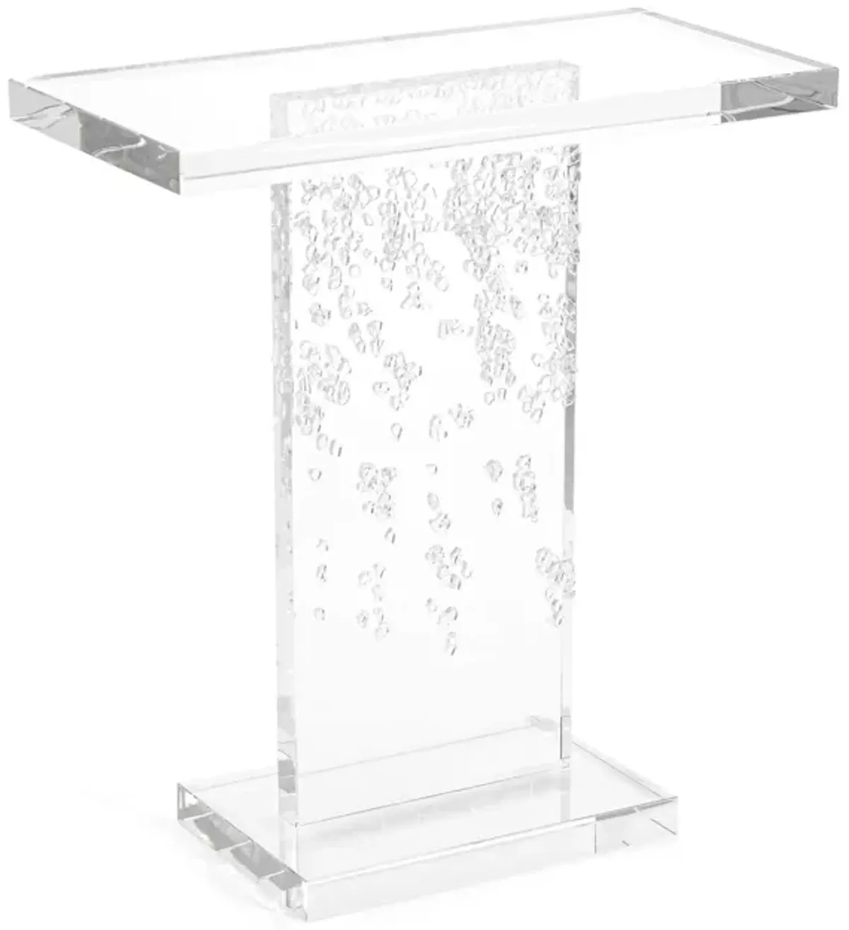Crystal Glass Drops Accent Table