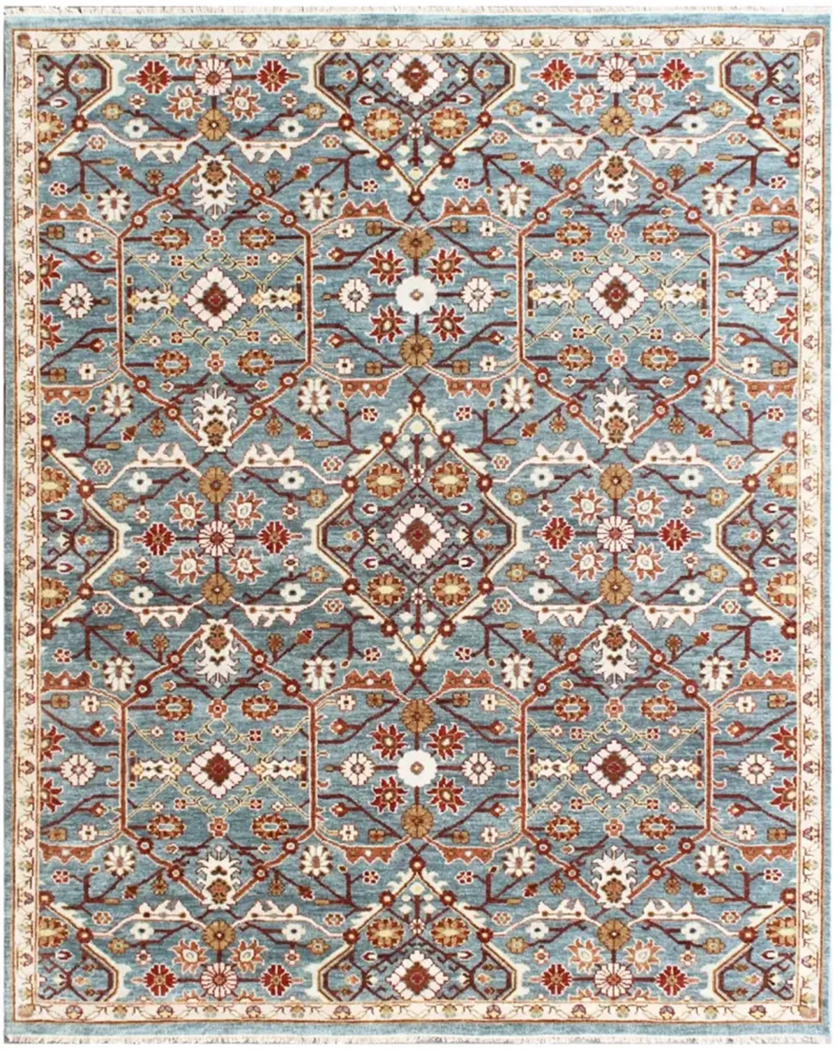 Marque MAR297B Blue 9" x 12" Rug