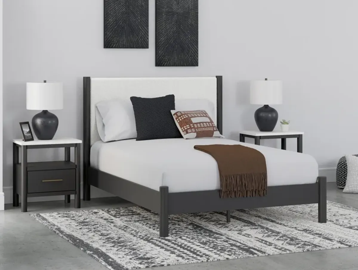 Cadmori Black King Panel Bed