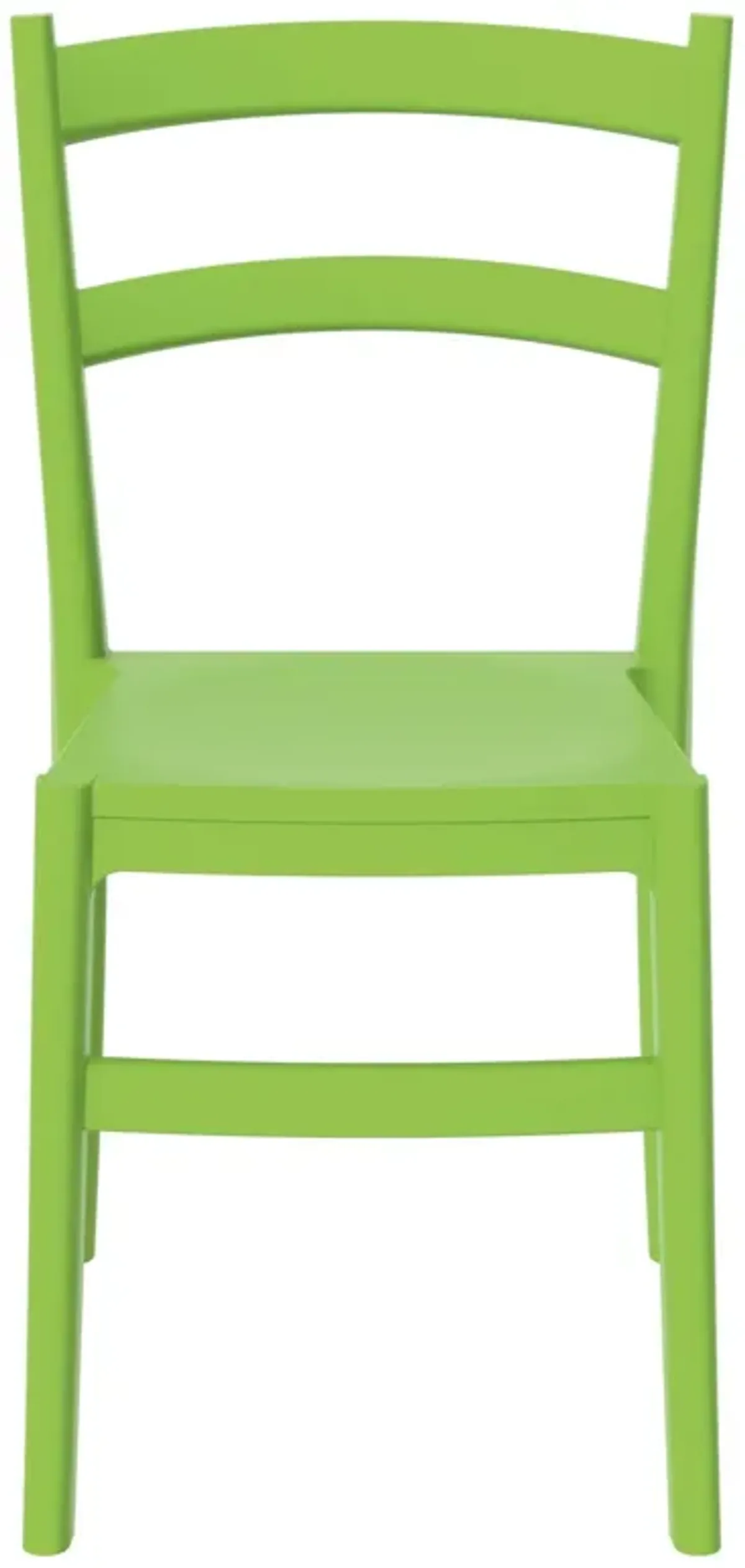 33.5" Green Solid Patio Dining Armless Chair