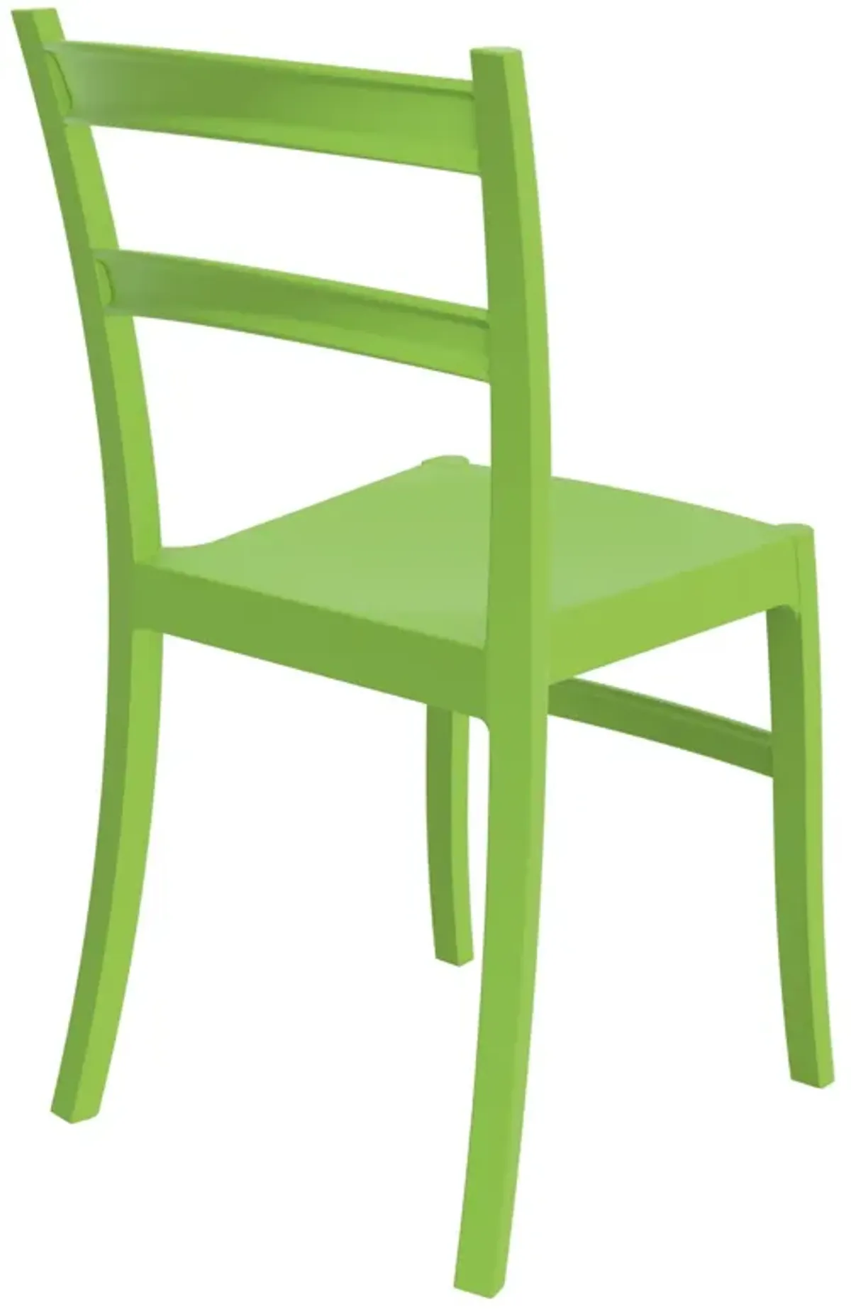 33.5" Green Solid Patio Dining Armless Chair