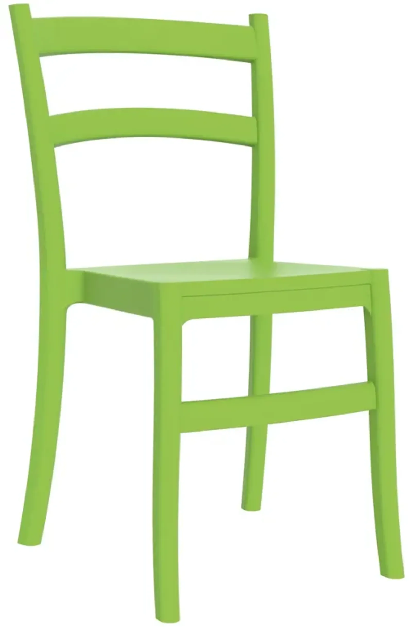 33.5" Green Solid Patio Dining Armless Chair