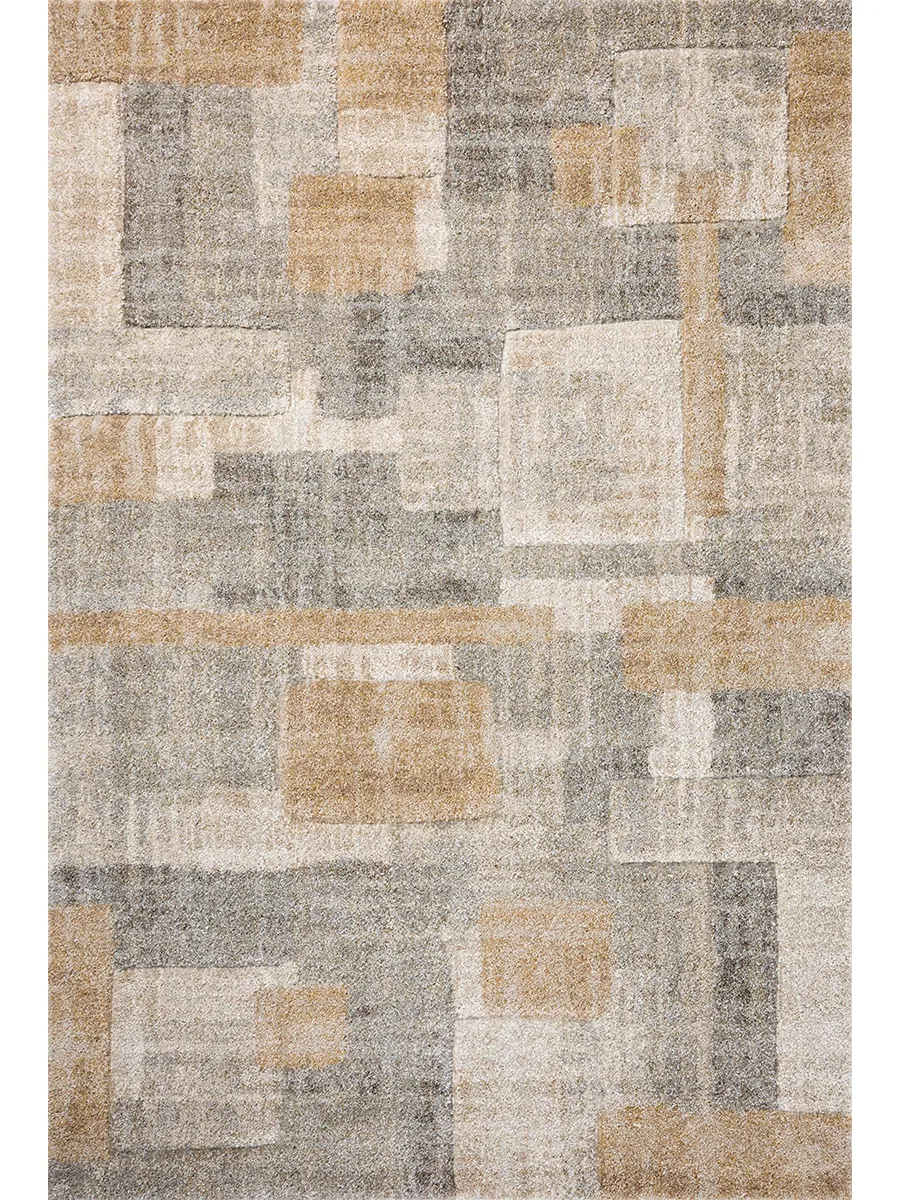 Silas SLA-06 Stone / Wheat 7''10" x 10' Rug by