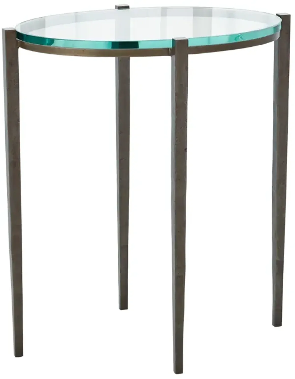 Petite Oval Accent Table- Silver