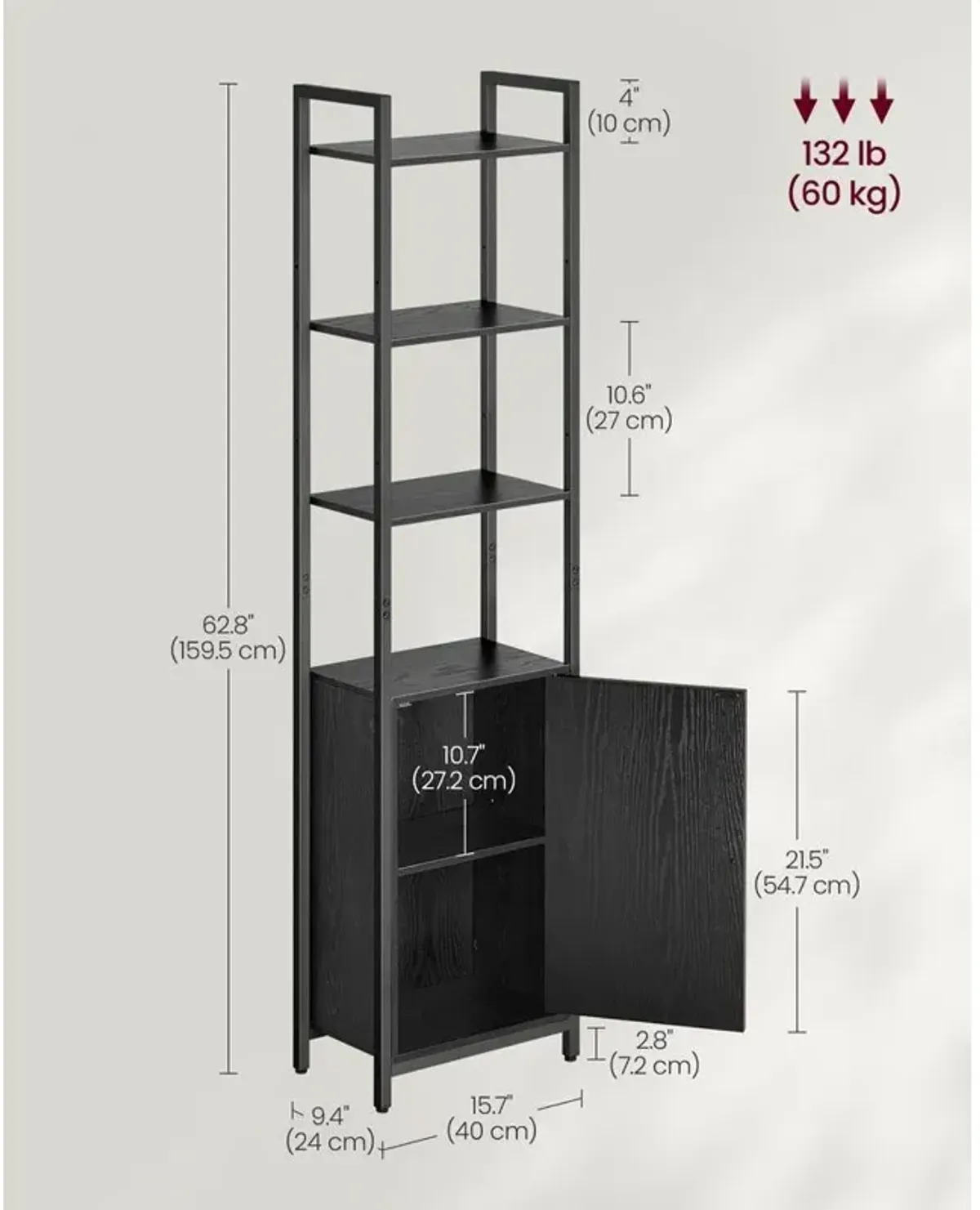 6-Tier Bookshelf for Ample Storage and Stylish Display