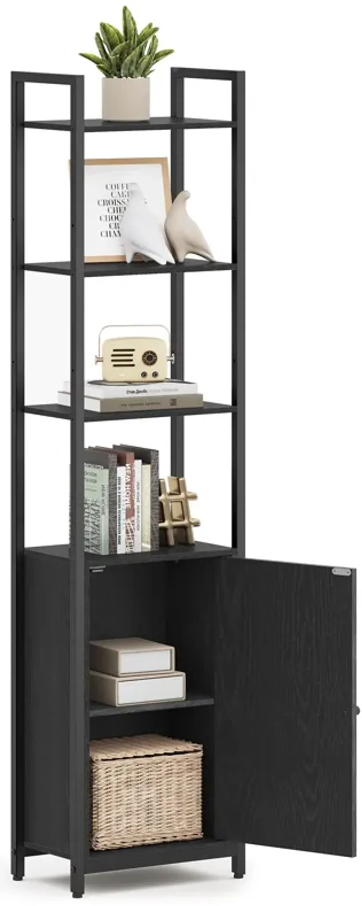 6-Tier Bookshelf for Ample Storage and Stylish Display