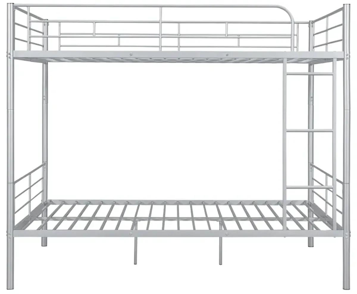 Whisen Full Over Full Metal Bunk Bed - Black