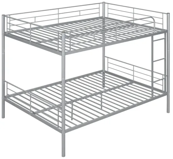 Whisen Full Over Full Metal Bunk Bed - Black