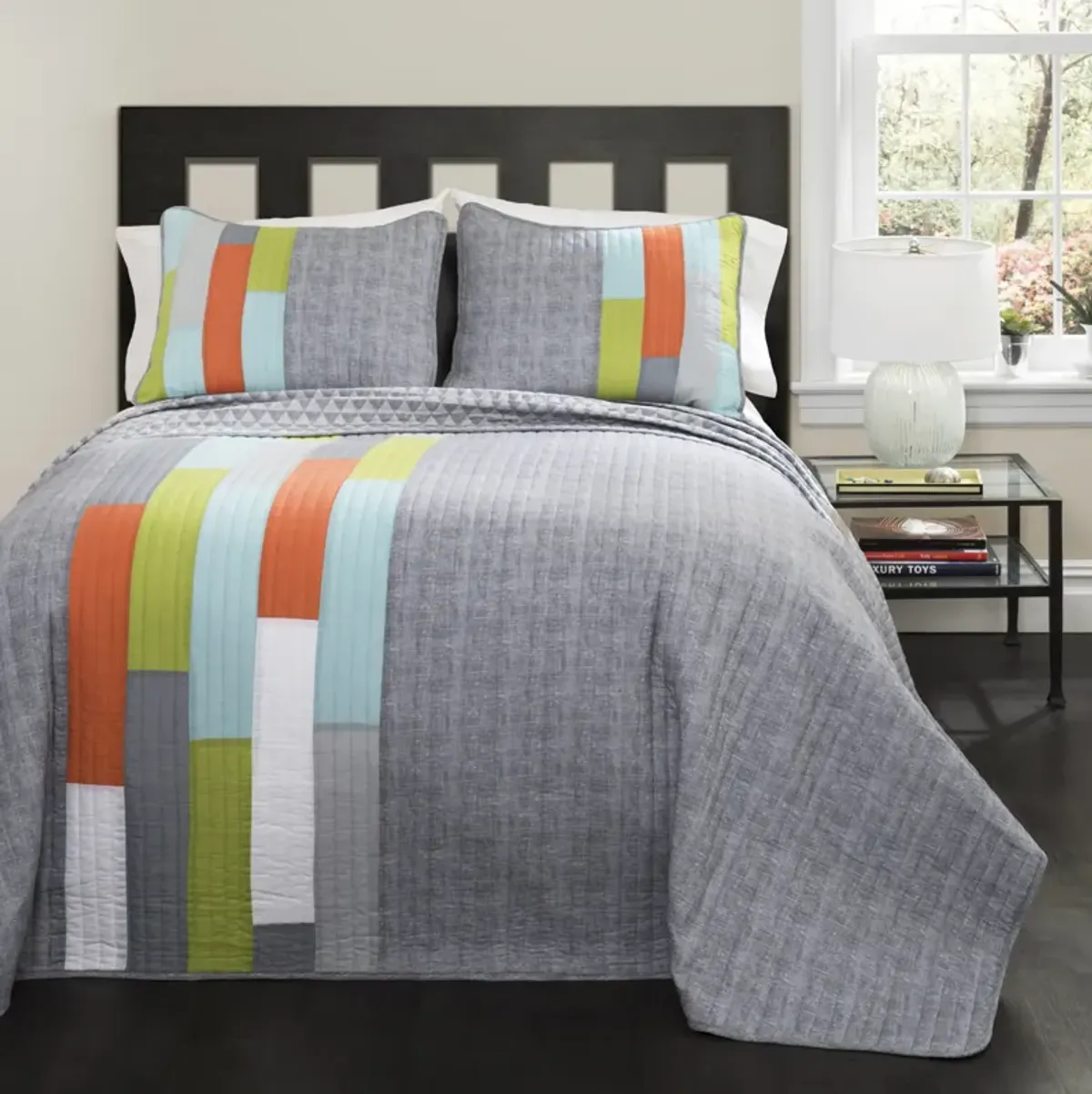 Shelly Stripe Quilt 3Pc Set