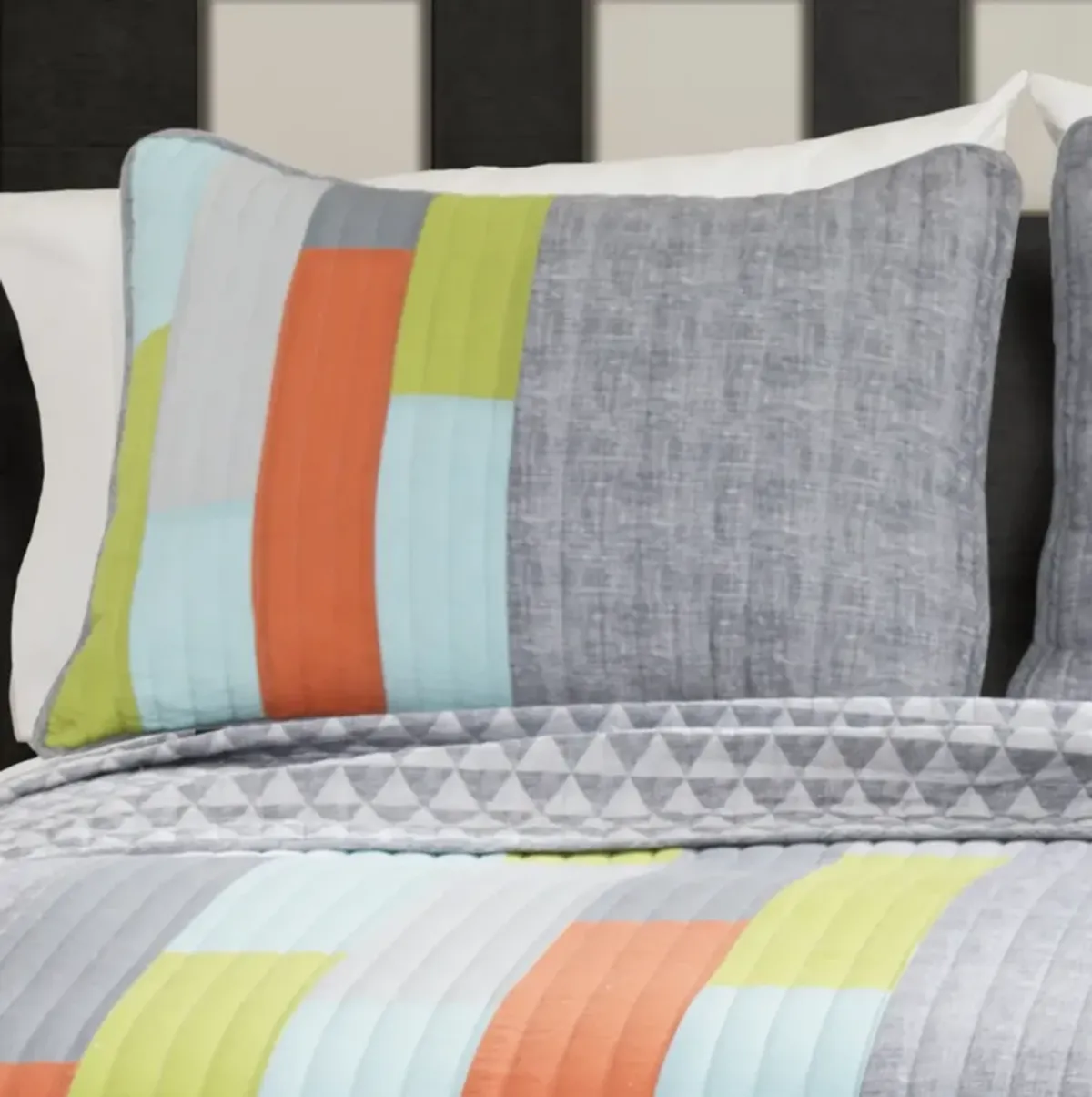 Shelly Stripe Quilt 3Pc Set