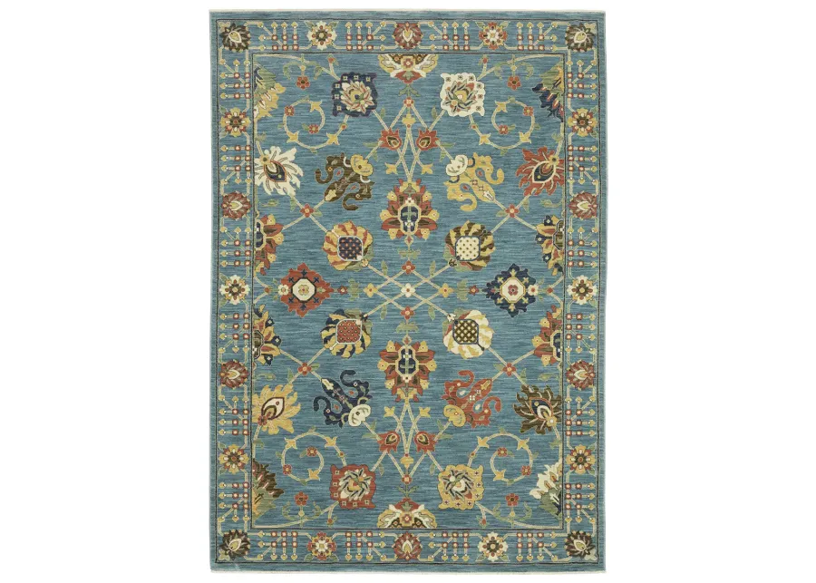 Francesca 5'3" x 7'6" Blue Rug