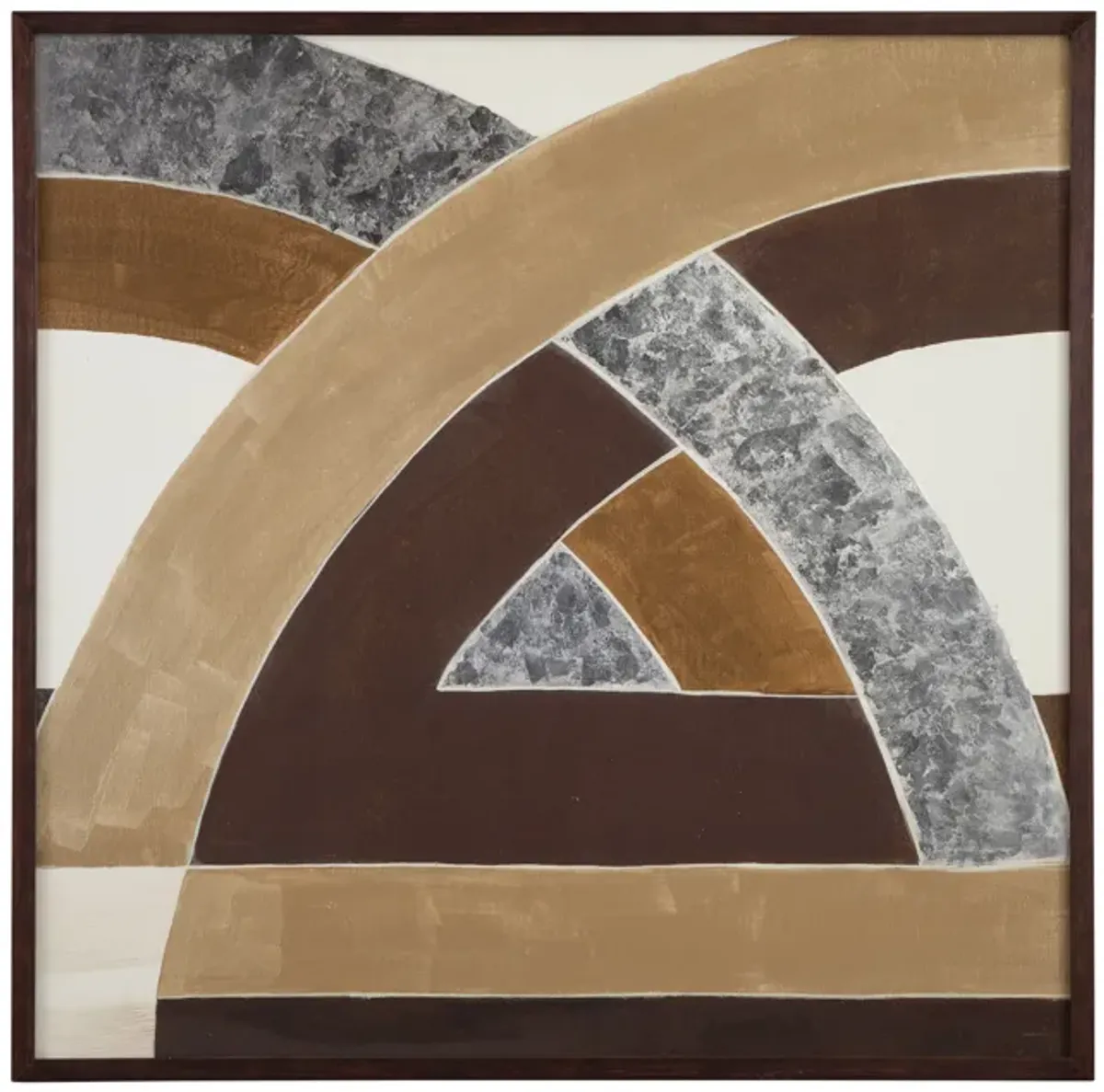 Neutral Geometry I Framed Print