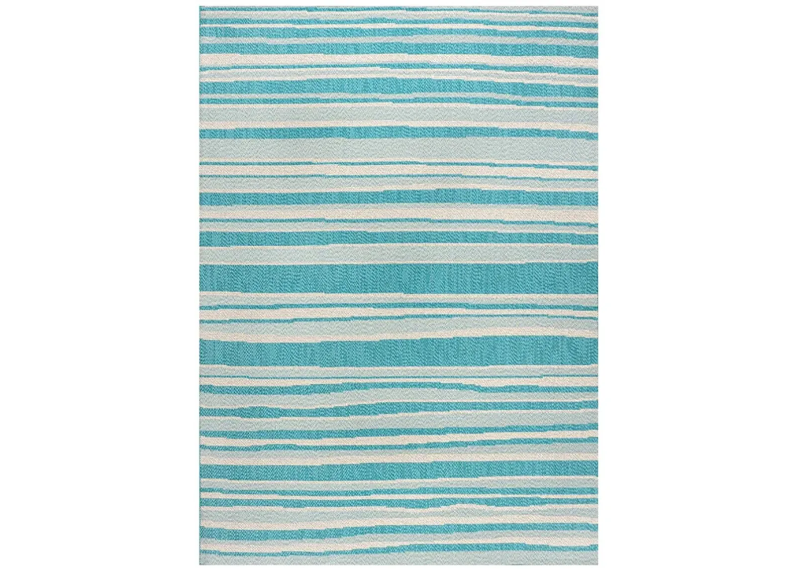 Castara Wavy Stripe Modern Indoor/Outdoor Area Rug