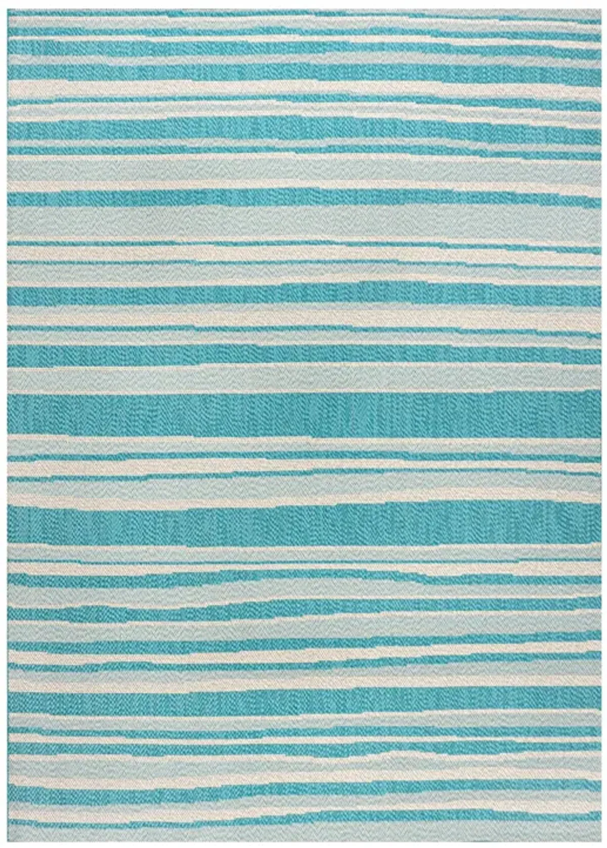 Castara Wavy Stripe Modern Indoor/Outdoor Area Rug