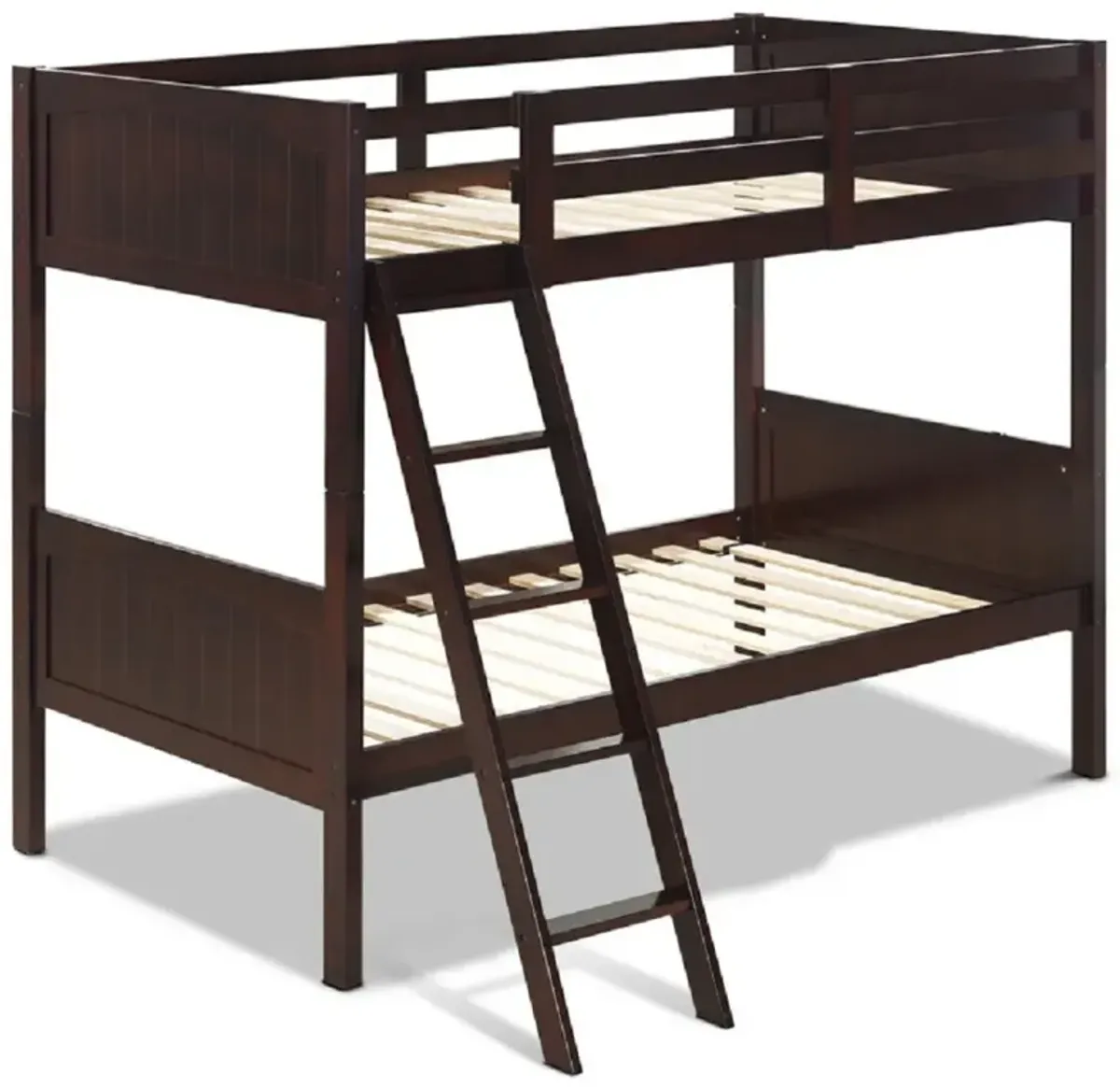 Twin Size Wooden Bunk Beds Convertible 2 Individual Beds