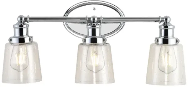 Beverly Iron/Seeded Glass Classic Cottage LED Vanity Light