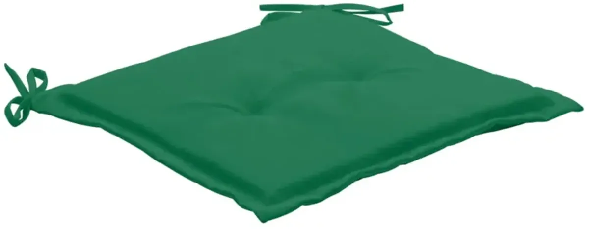 vidaXL Garden Chair Cushions 4 pcs Green 15.7"x15.7"x1.2"