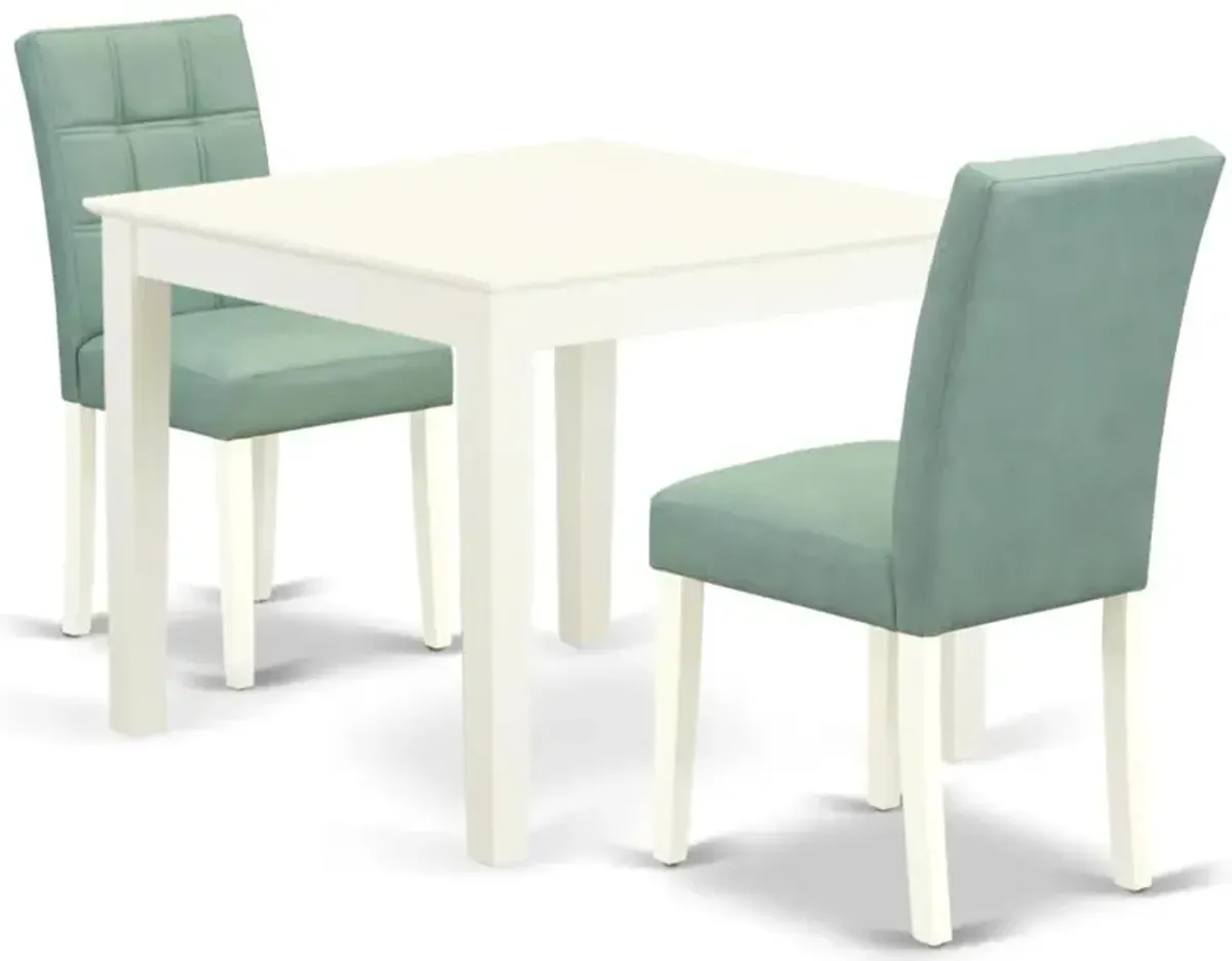 3 Piece Mid Century Modern Dining Set contain A Dinning Table