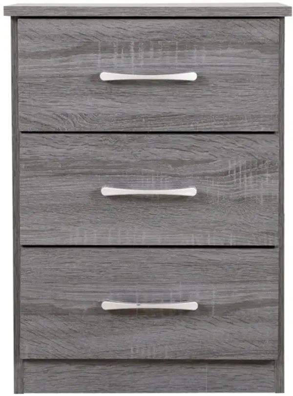 Boston 3-Drawer Nightstand (24 in. H x 16 in. W x 18 in. D)