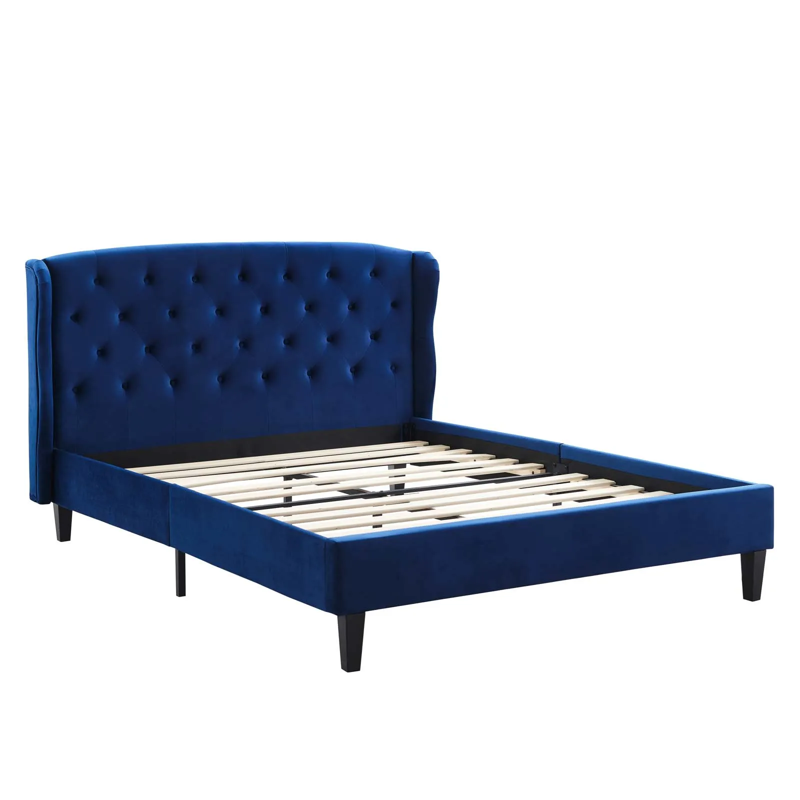 Modway - Penelope Tufted Wingback Queen Performance Velvet Platform Bed