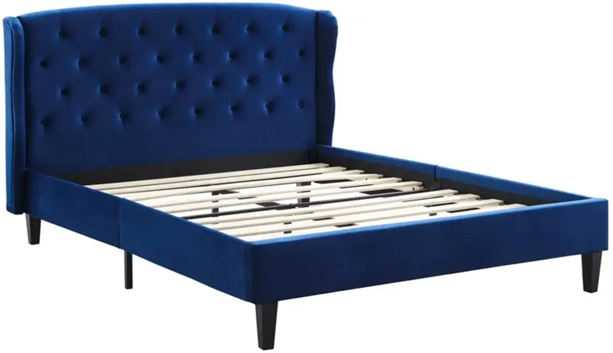 Modway - Penelope Tufted Wingback Queen Performance Velvet Platform Bed