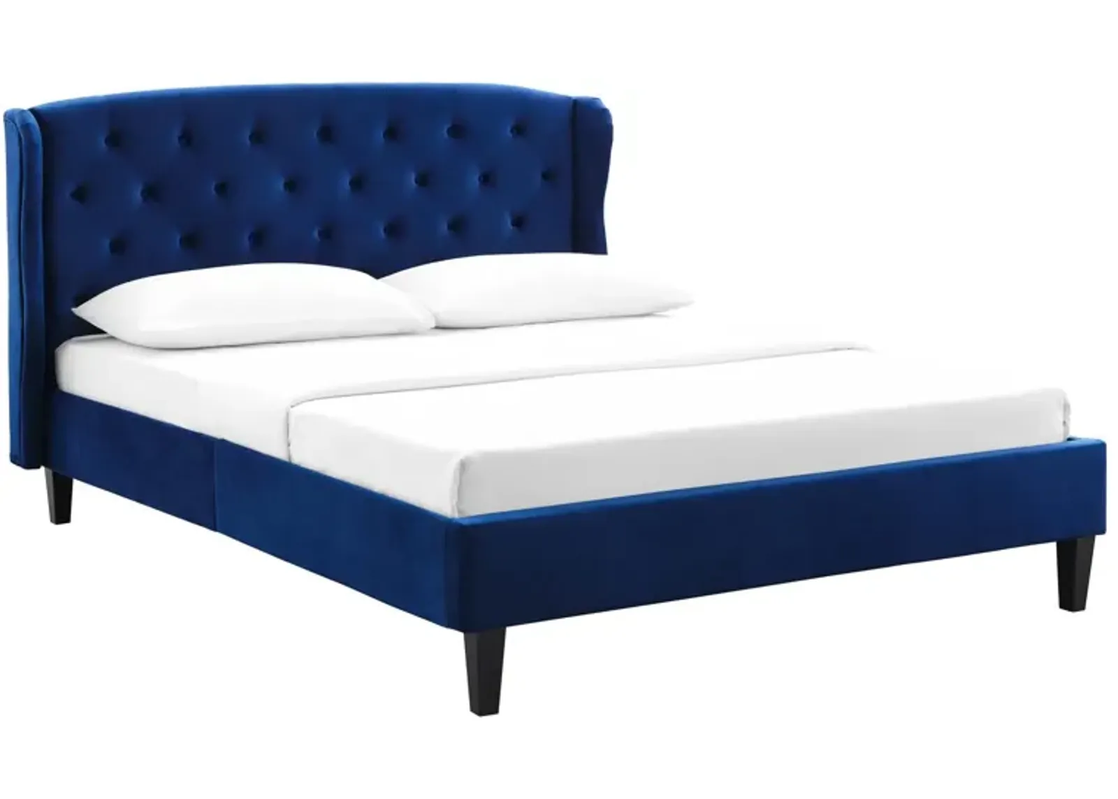 Modway - Penelope Tufted Wingback Queen Performance Velvet Platform Bed