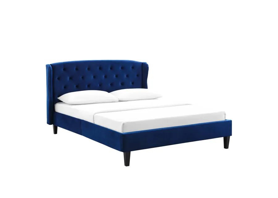 Modway - Penelope Tufted Wingback Queen Performance Velvet Platform Bed