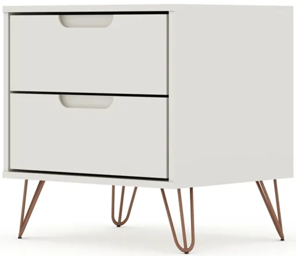 Rockefeller Beige 2-Drawer Nightstand