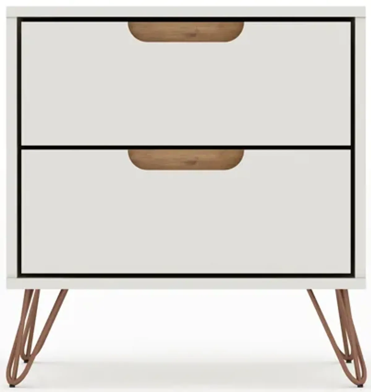 Rockefeller Beige 2-Drawer Nightstand