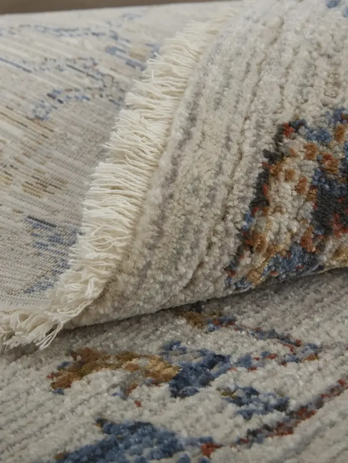 Kaia 39HRF Blue/Orange/Ivory 3' x 10' Rug