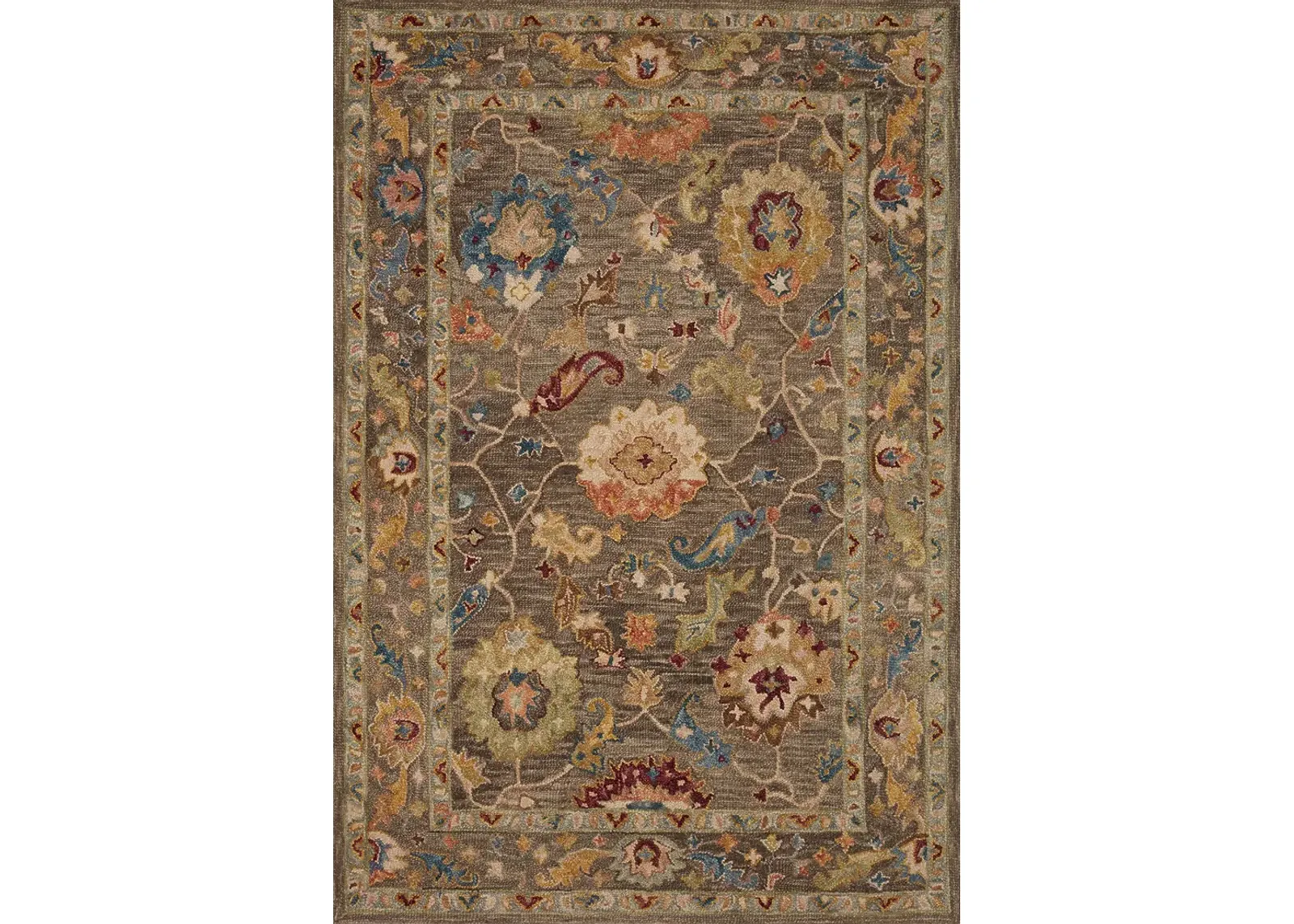 Padma PMA01 Charcoal/Multi 8'6" x 12' Rug