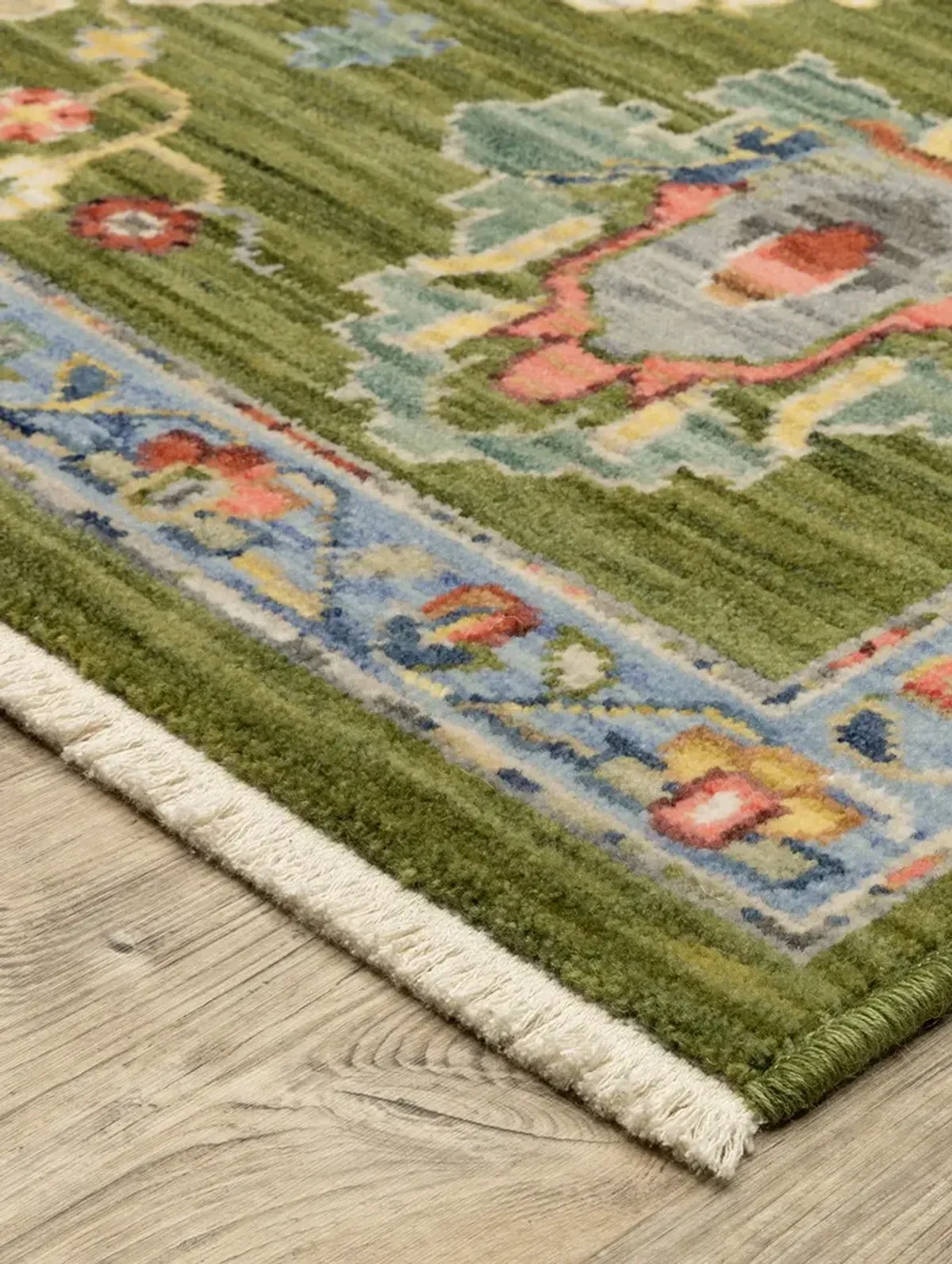 Lucca 2'6" x 12' Green Rug