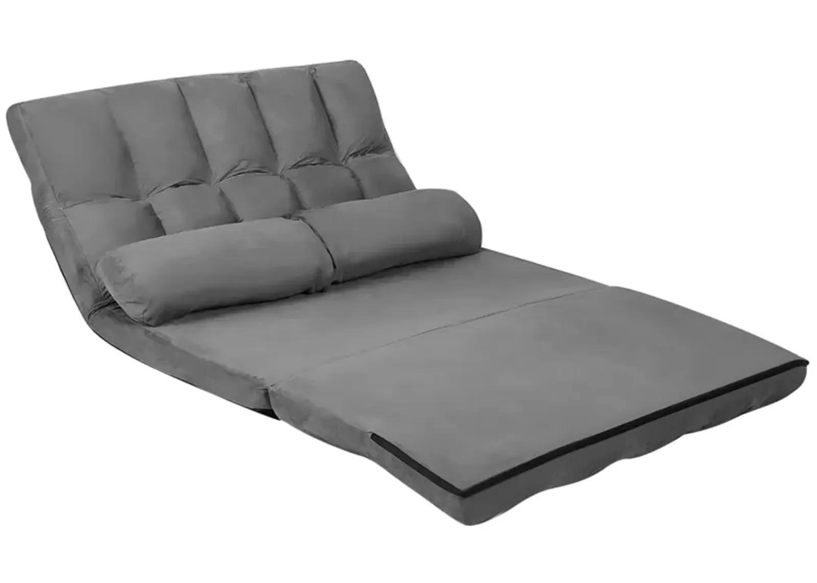 6-Position Foldable Floor Sofa Bed with Detachable Cloth Cover