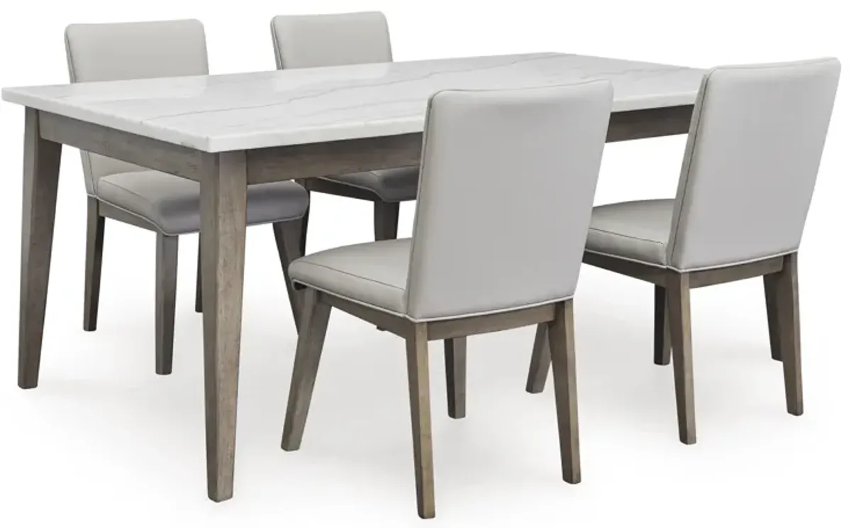 Loyaska Dining Table and 4 Chairs