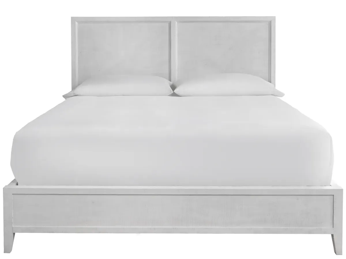 Ames Bed Complete Queen - White