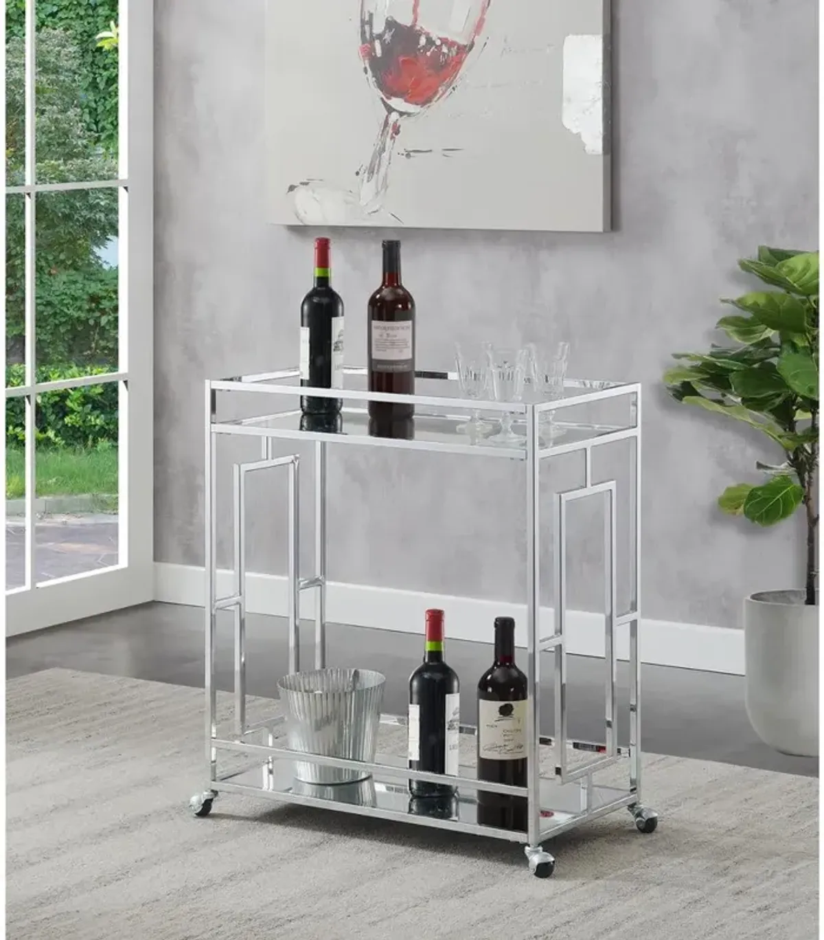 Convenience Concepts Town Square Bar Cart