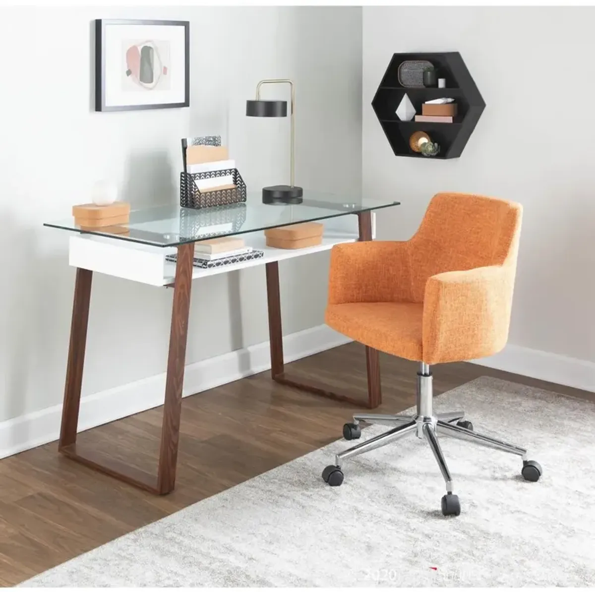 LumiSource Orange Andrew Office Chair